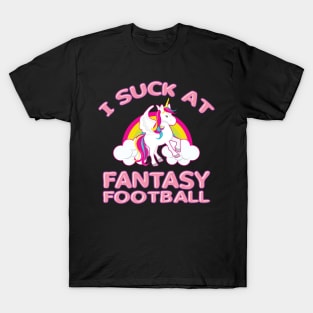 'I Suck At Fantasy Football' Sport Football T-Shirt